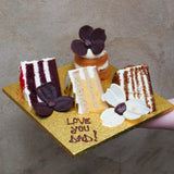 Celebration Platter with an exquisite selection of cakes, pastries, and canapés. Perfect for all occasions