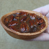 Maple-glazed pecan tart in golden pastry shell, handmade in North London