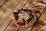 Plum & Pistachio frangipane Tart