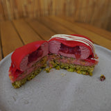 artisan strawberry pistachio individual cake north london bakery