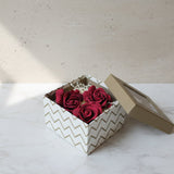 Signature trio chocolate rose bouquet in luxury gift box handmade in London